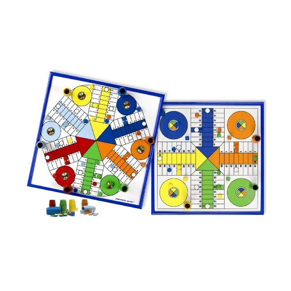 Aquamarine Games – Ludo pour 4 et 6 Joueurs, Set de Table compudid cpes02 