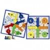 Aquamarine Games – Ludo pour 4 et 6 Joueurs, Set de Table compudid cpes02 