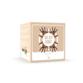 Helvetiq- Oh My Ring Jeu Familial et de rapidité avec des Anneaux, 99930, Argent Silver , Moyen