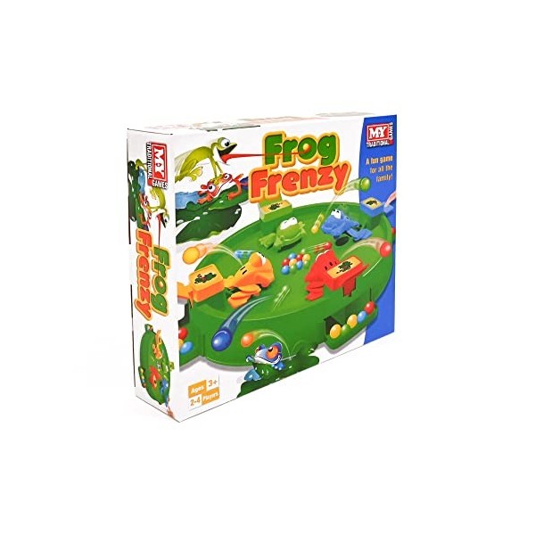 M.Y Frog Frenzy Jeu de société familial pour 2 à 4 joueurs