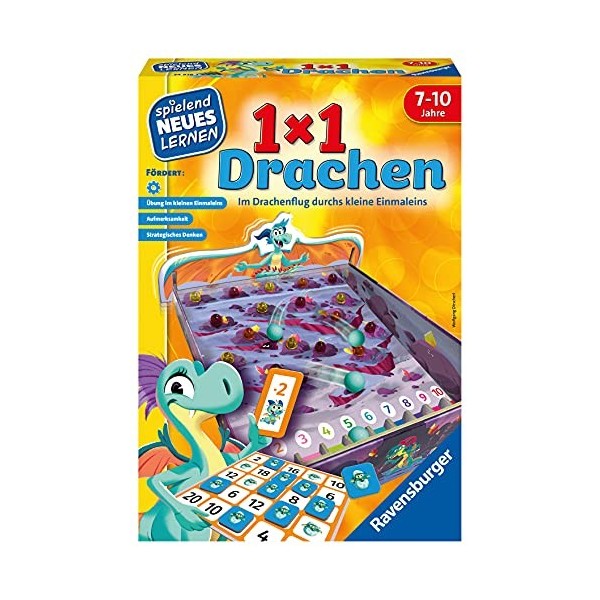 Ravensburger 24976-1 x 1 Dragon - Jeu éducatif pour Enfants de 7 à 10 Ans - pour 2 à 4 Joueurs - Espace de Chiffres de 1 à 10