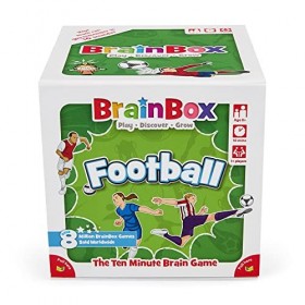 BrainBox Football 2022 , Card Game, Ages 8+, 1+ Players, 10+ Minutes Playing Time