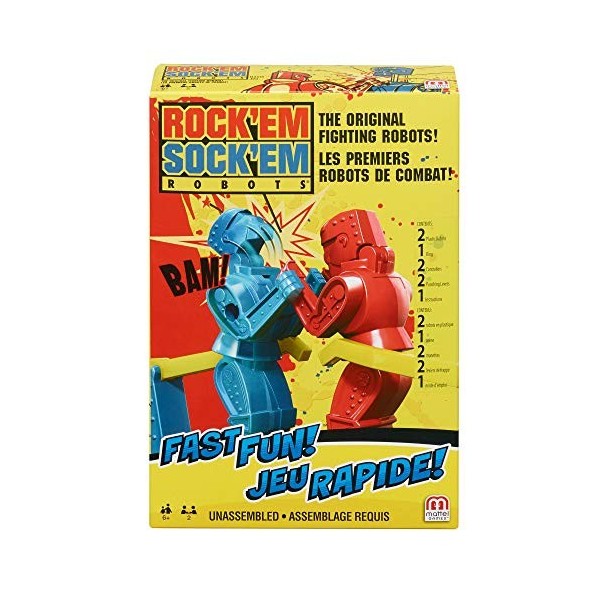 Rock Em Sock Em Robots version 2 joueurs, jeu de combat et de boxe, FMW26