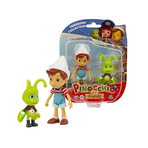 Giochi Preziosi Pinocchio and Friends Lot de 2 Figurines daction de Cricket parlantes