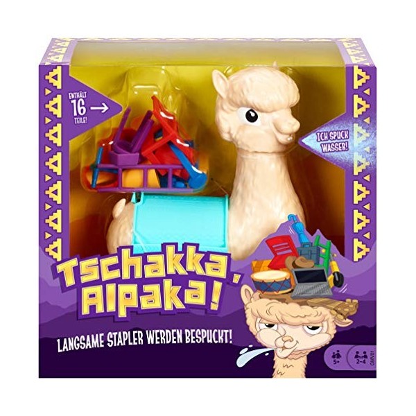 Mattel Games Alpaca, jeu de société pour enfants, version allemande, GMV81