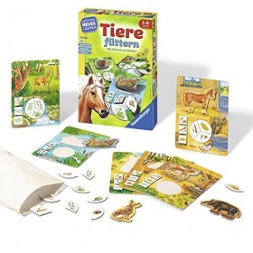 Ravensburger 25034 – Alimentation des Animaux – Jeu éducatif pour Enfants de 3 à 6 Ans, Apprentissage ludique pour 1 à 4 Joue