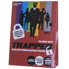 Trapped Escape Room Game Packs Flight 927 , TZ002 Turn Any Room Into an Escape Room Up to 6 Players