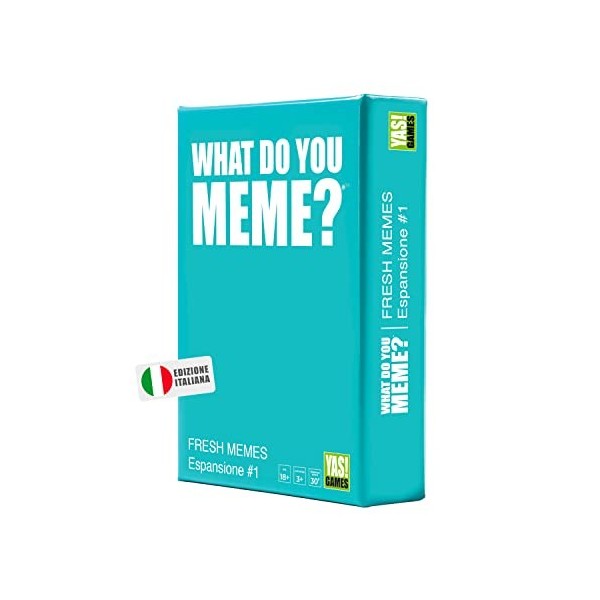 Yas Games - Expansion What Do You Meme? Freshmeme - Le Seul en Italien, 18 Ans