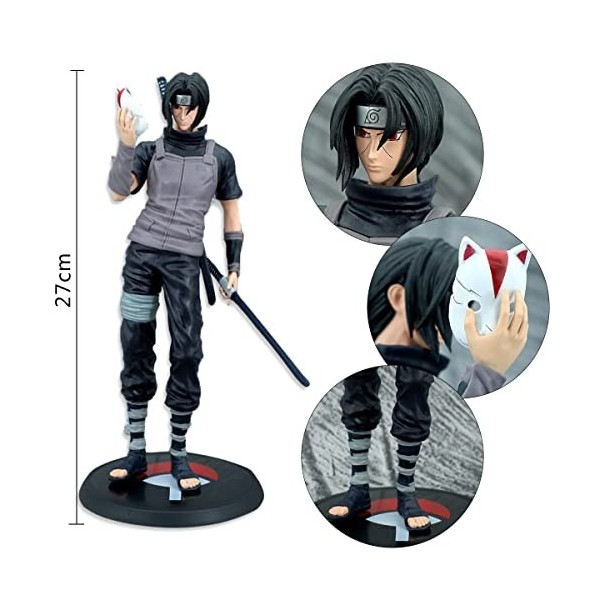 Ornements de Naruto Anime Figure Uchiha Itachi 【Anbe】Modèle de collection Caractère PVC Figurines Statue Toys Desktop Ornemen