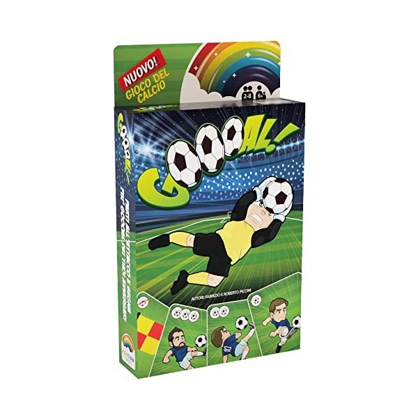 Rainbow Games - Goooal! - Jeu de football - Jeu de société pour la famille - Enfants à partir de 6 ans - Jeu de cartes portab