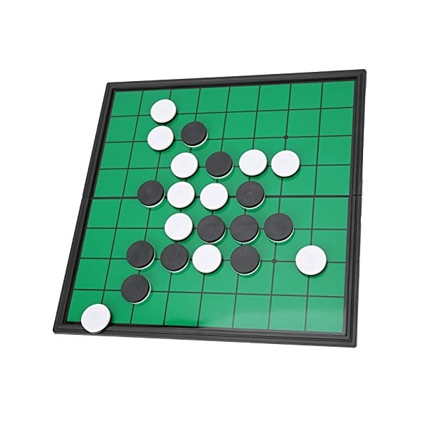 Annadue Sterling Games Reversi Board avec Planche Pliante Pièces de Planche Classiques pour la Maison et Les Voyages