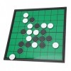 Annadue Sterling Games Reversi Board avec Planche Pliante Pièces de Planche Classiques pour la Maison et Les Voyages