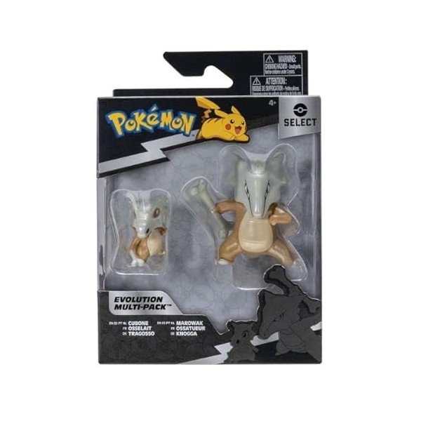 Pokemon – Select Evolution Multipack – Ensemble de figurines Cubone et Marowak 