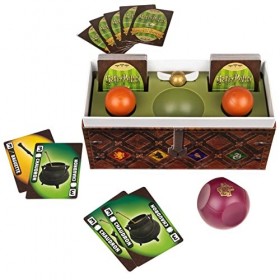 SPIN MASTER GAMES - LA COURSE AU VIF DOR HARRY POTTER - Reproduction Fidèle du Coffre de Quidditch - Jeu de Société - Jeu Am