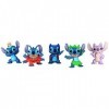 GIOCHI PREZIOSI Stitch, Coffret 5 Figurines, 7.5 cm, Jouets pour Enfants à partir de 3 Ans, TTC16