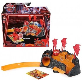 BAKUGAN 3.0 - Coffret Entrainement - 1 Zone D’Entraînement avec Obstacles, 1 Bille, 1 Connecteur Et 2 Cartes - Collection - D