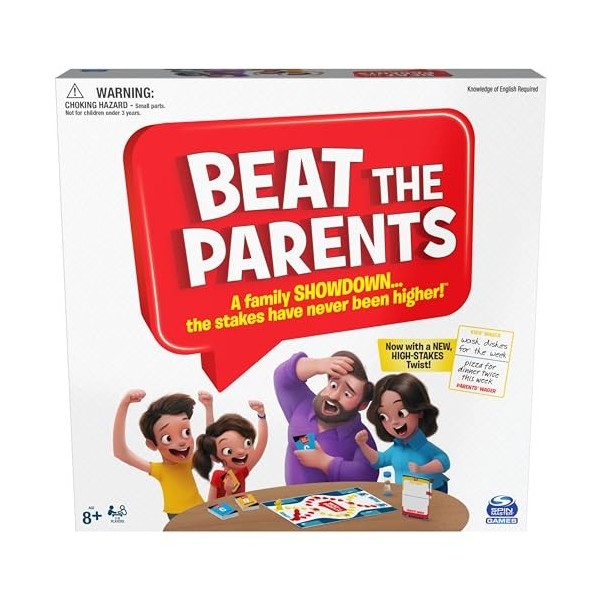 Spin Master Games Beat The Parents Board Game for Families and Kids Aged Over 5