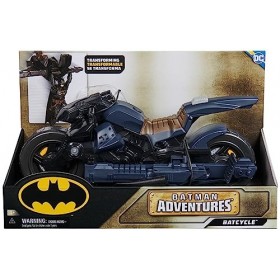 DC COMICS BATMAN ADVENTURES - Batcycle 2 en 1 Batman Adventures - Batcycle Qui Se Transforme En Batplane - Voiture Batman À C