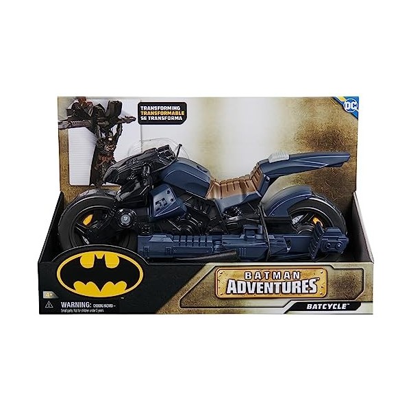 DC COMICS BATMAN ADVENTURES - Batcycle 2 en 1 Batman Adventures - Batcycle Qui Se Transforme En Batplane - Voiture Batman À C