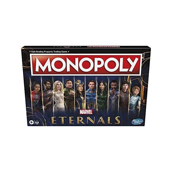 Monopoly: Marvel Studios Eternals Edition Board Game for Marvel Fans, Kids Ages 8 and Up