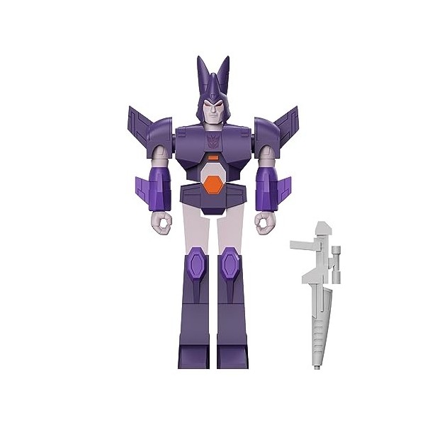 SUPER7 - Figurine Reaction Transformers Cyclonus - Figurine de Collection