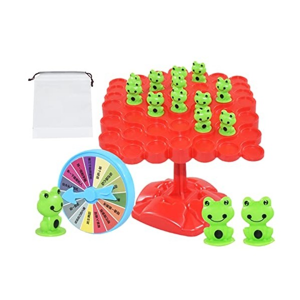Rianpesn 5 Pcs Jouets comptage déquilibre,Jeu Plateau déquilibre Grenouille à Deux Joueurs - Frog Balance STEM Toys Cadeaux