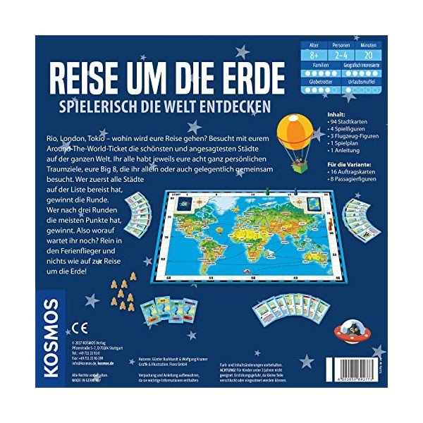 Franckh-Kosmos Reise um Die Erde - Spielerisch Die Welt entdecken: für 2-4 Spieler AB 8 Jahren