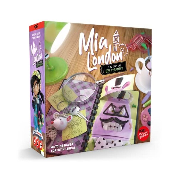 Asmodee - Mia London, Jeu de société pour Toute la Famille, à partir de 5 Ans, édition en Langue Italienne, ML01IT