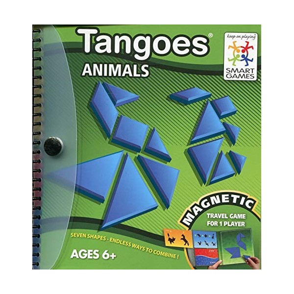 Smartgames- Animals Jeu de Tangram, SGT 121-8, Multicolore