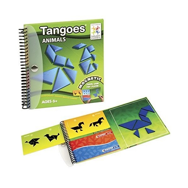 Smartgames- Animals Jeu de Tangram, SGT 121-8, Multicolore