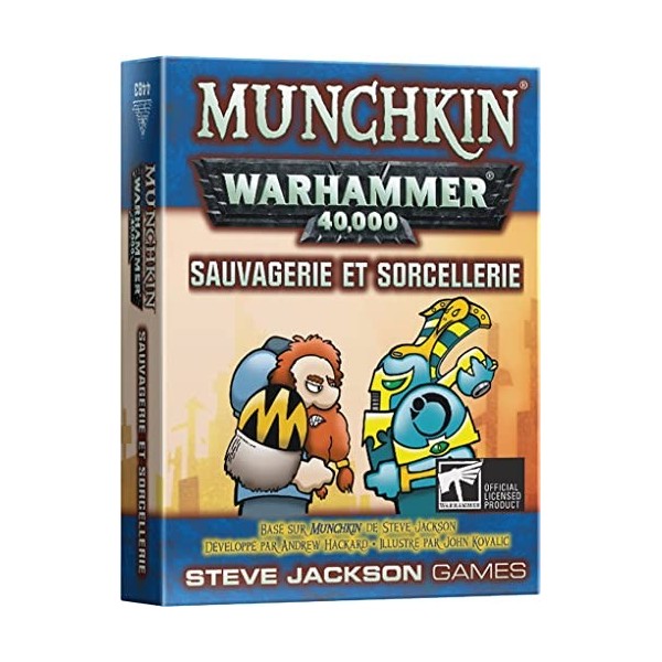 Asmodé Munchkin Warhammer 40.000 : Extension Sauvagerie et Sorcellerie - Version Française, Multicolore