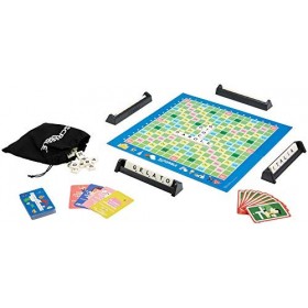 Mattel Games - Scrabble Italia - Édition Spéciale Jeu de Mots Croisés, également en Dialetto, pour Toute la Famille, GGN24
