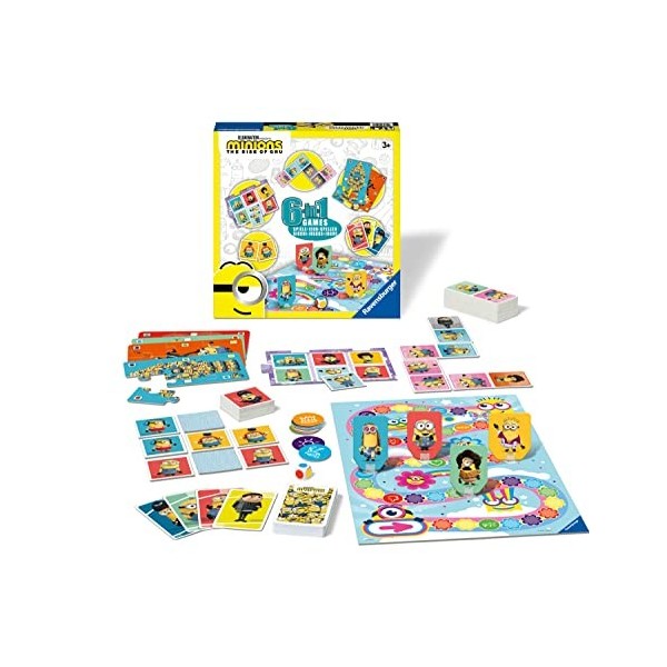 Ravensburger Minions 2 The Rise of Gru 6-in-1 Games Compendium Set for Kids Age 3 Years Up