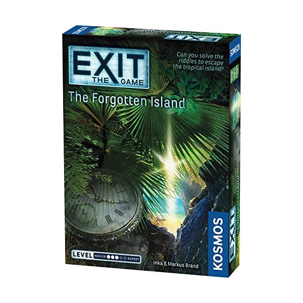 Thames & Kosmos - EXIT: The Forgotten Island - Level: 3/5 - Unique Escape Room Game - 1-4 Players - Puzzle Solving Strategy B