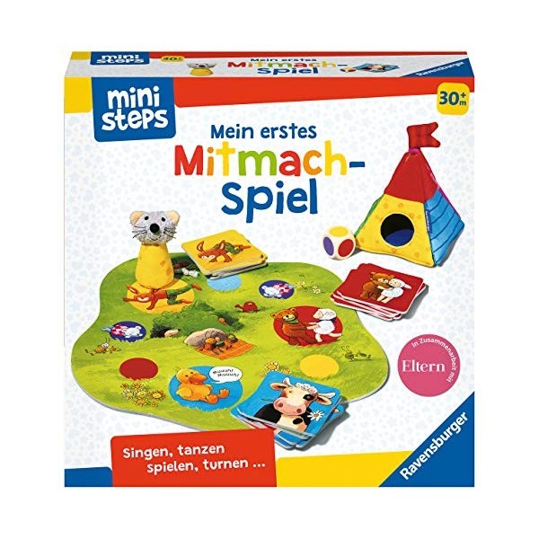 Ravensburger ministeps 4171 Mein erstes Mitmach-Spiel, Lustiges Bewegungsspiel mit einfachen Regeln, Spielzeug AB 2,5 Jahre