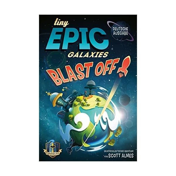 Asmodee | Gamelyn Games | Tiny Epic : Galaxies Blast Off! | Jeu Familial | Jeu de dés | 2 à 4 Joueurs | À partir de 9 Ans | 3