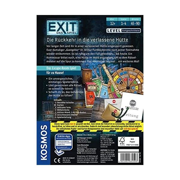 EXIT® - Das Spiel: Die Rückkehr in Die verlassene Hütte