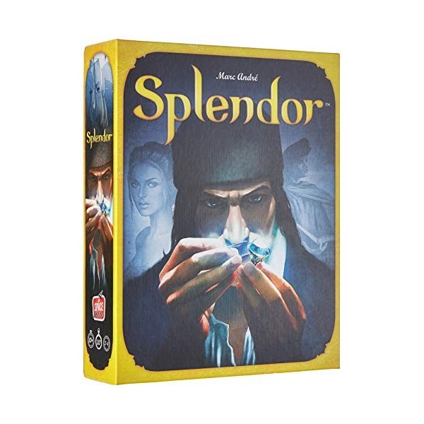 Asmodee - Space Cowboys, Splendor Duel, Jeu de société, Jeu de Cartes, A partir de 10 Ans, 2 Joueurs, 30 Minutes, Bleu, Dor,