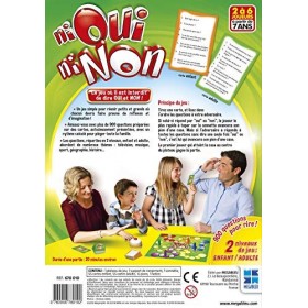 Mégableu - Ni Oui Ni Non - Grand Classique - Jeu de Société Délirant - Plus de 900 Questions sur des Cartes - A Jouer en Fami