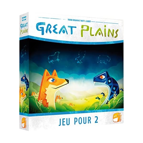 Asmodee FUFGRE01FR Funforge | Great Plains | Jeu de société | Jeu de stratégie | Age : 10+ | 2 Joueurs | Durée : 20 Min