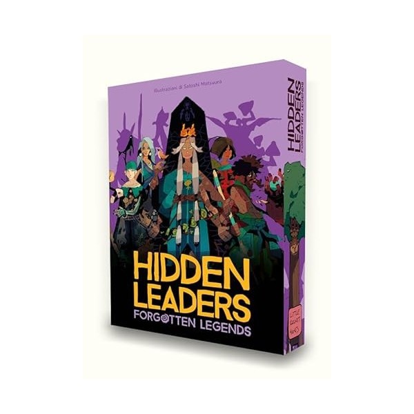 LITTLE ROCKET GAMES HIDDEN LEADERS Expansion FORGOTTEN LEGENDS Jeu de société en italien