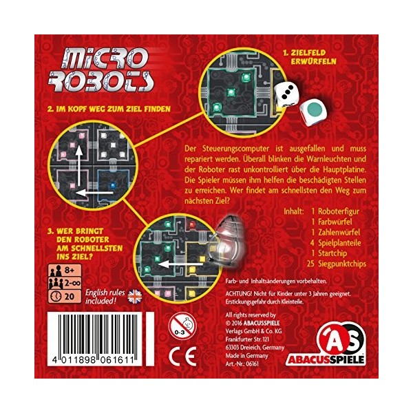 Abacus ABA06161 Spiele Micro Robots Jeu de société