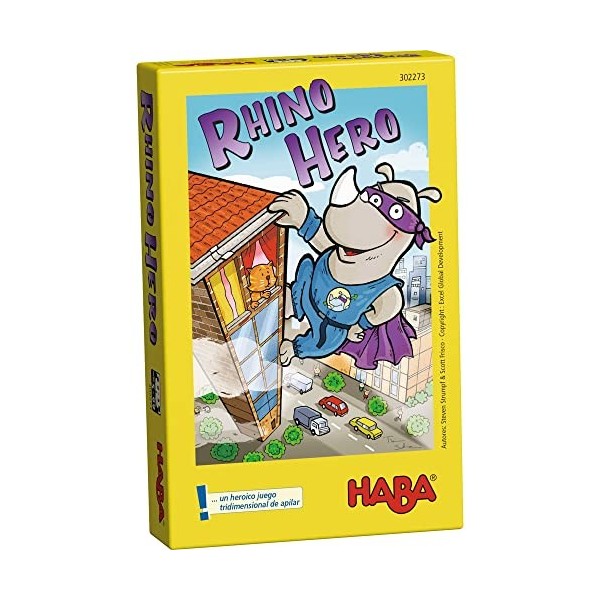 HABA Rhino Hero Jeu de société pour Enfant, 302273, Multicolore, Talla única