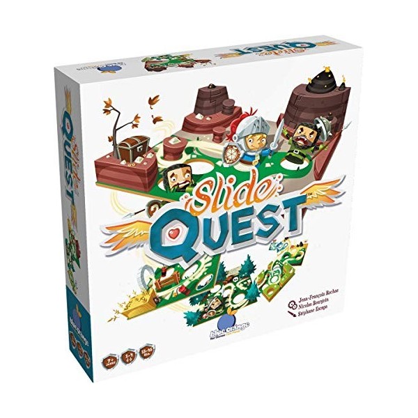 Blue Orange Asmodee Slide Quest | Jeu dadresse | 1 à 4 Joueurs | À partir de 7 + Ans | 15 + Minutes | Allemand | Multilingue