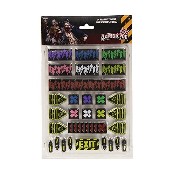 Cool Mini Or Not Zombicide Season 3 Lot de Jetons en Plastique - Version Anglaise