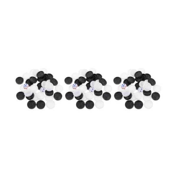 Toyvian 4 Ensembles De Pièces DÉchecs Dés De Backgammon Baggamon Plateau De Jeu Puces De Jeu DÉchecs Dames Backgammon Acces