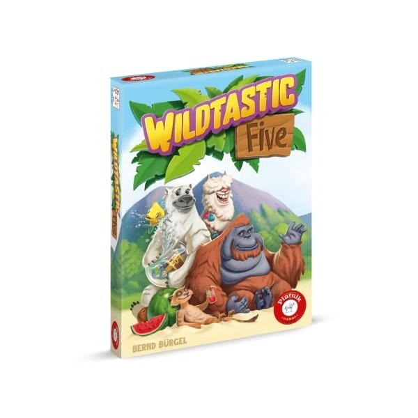 Piatnik 6684 - Wildtastic Five/Trouvez les bons animaux pour votre parc animalier/À partir de 8 ans/2 à 5 joueurs/Fabriqué en