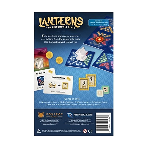 Renegade Game Studio- Lanterns: The Emperors Gifts Exp, RGS00558, Multicolore