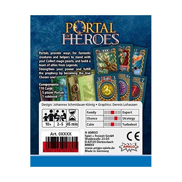 Mayfair Games Europe GmbH MFG05717 Portal of Heroes Jeu de société