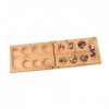 Totority Bois Mancala Jouets pour Enfants Jeu De Société Amusant Jouet pour Enfants Jouets pour Enfants Kidcraft Playset Bois